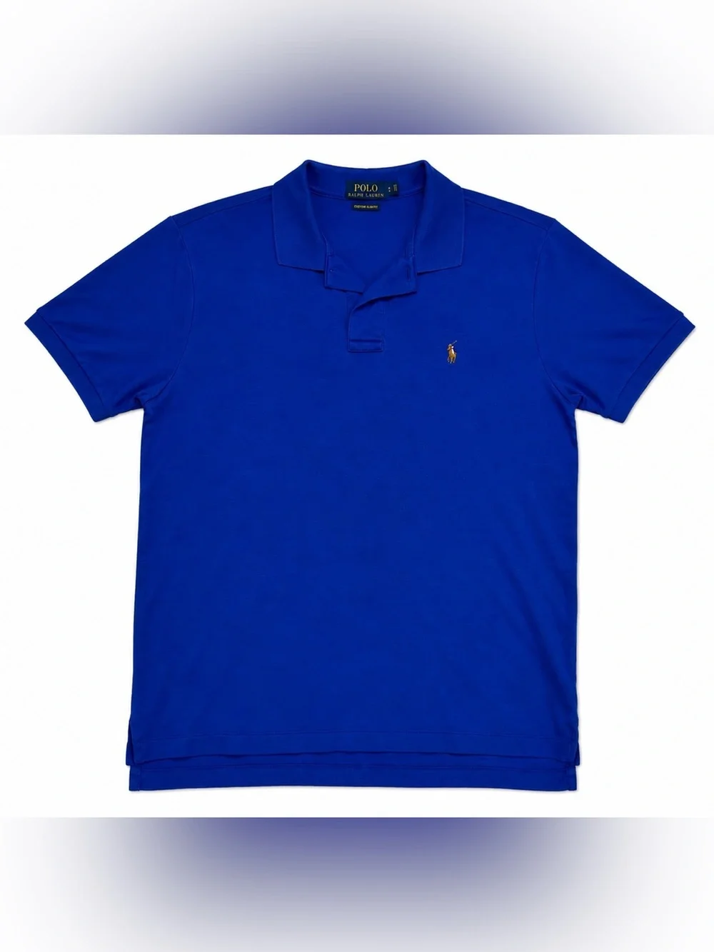 Ralph Lauren Men’s Polo Shirt in Royal Blue Pima Soft Touch